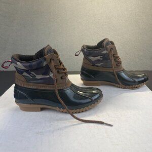 Tommy Hilfiger Women’s‎ Boots Rain Boots Camo Duck Boots Shoes Size 6 Outdoor